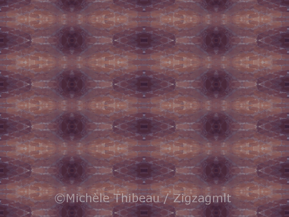 Another in the series of repeat patterns inspired by a photo of a brick wall in an historic Quebec City museum.