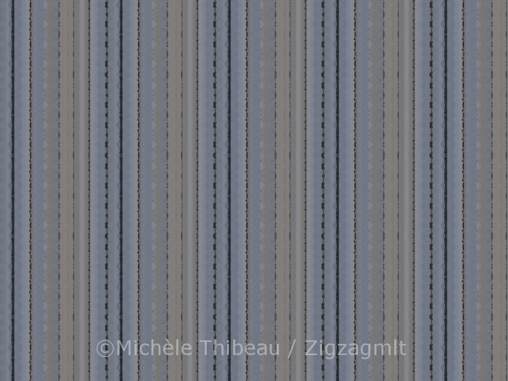 Those bluish planks were turned 90 degrees and smoothed into a striped repeat pattern of blues, beiges & black.